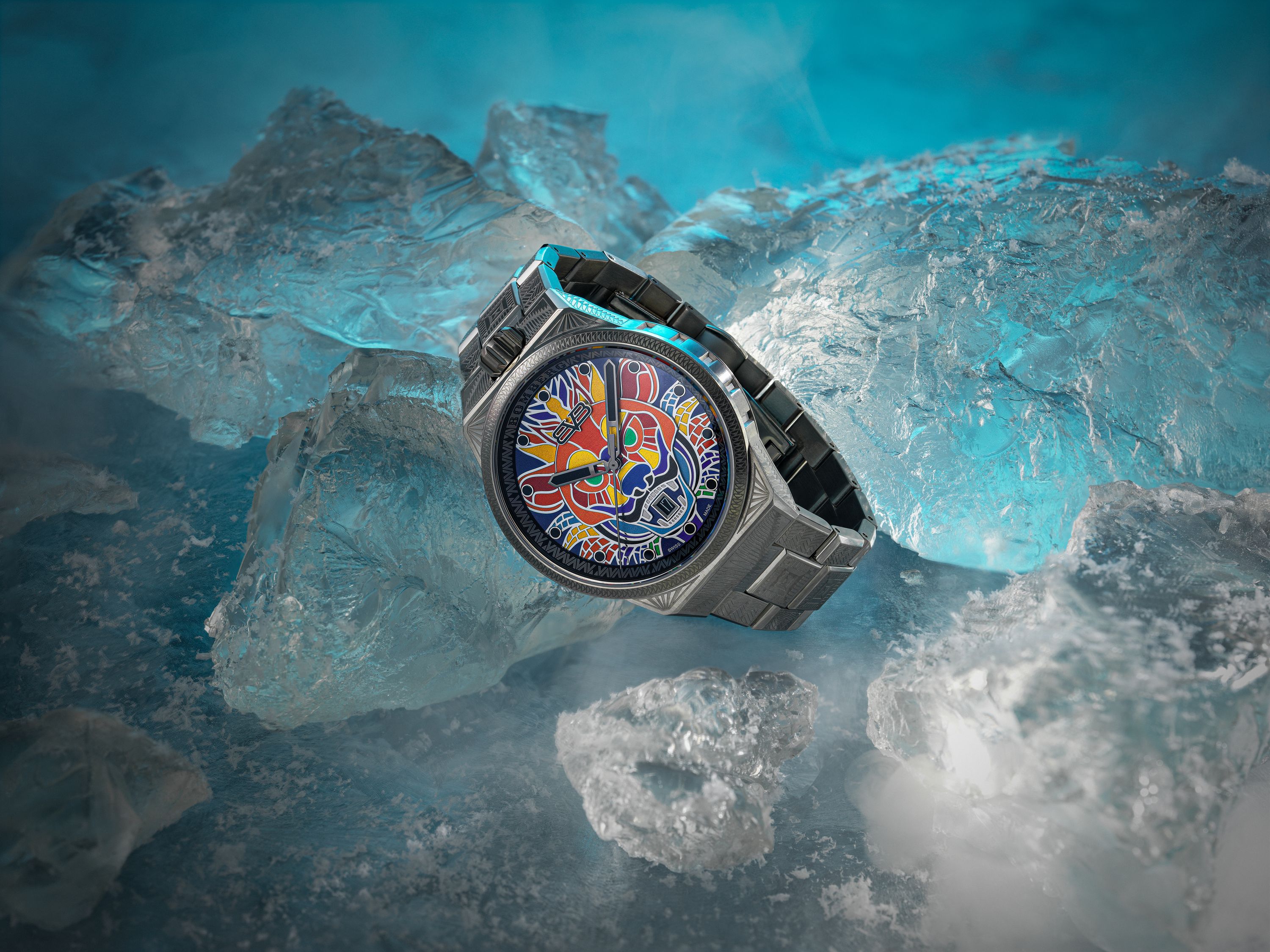 BOMBERG  Мужские швейцарские часы, кварцевый механизм, сталь, 43мм