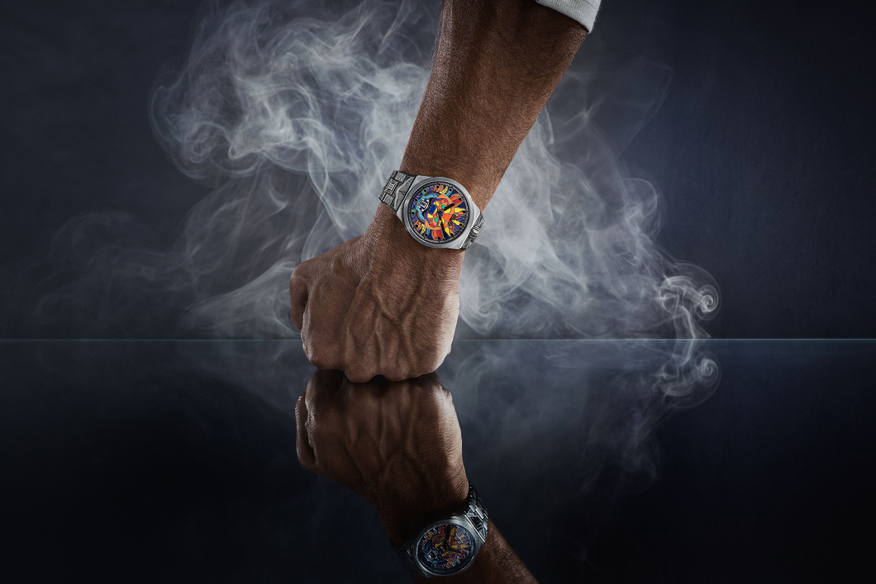 BOMBERG  Мужские швейцарские часы, кварцевый механизм, сталь, 43мм