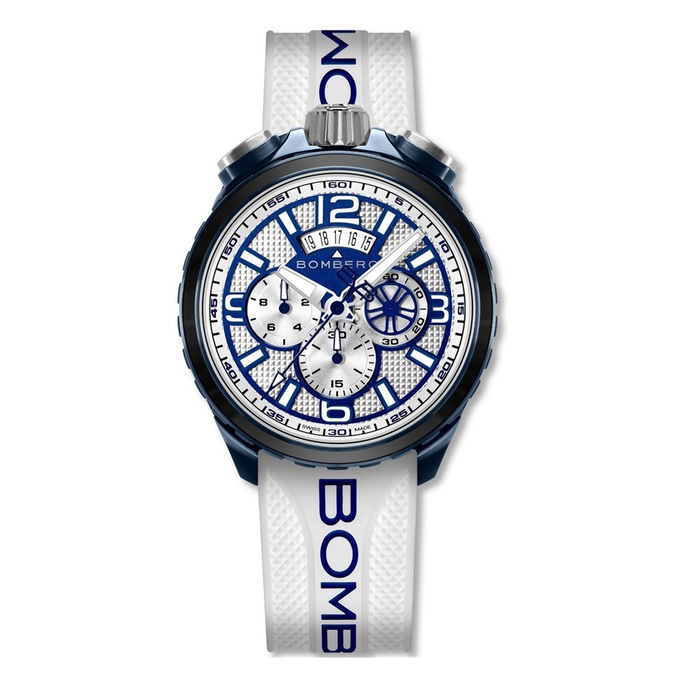BOMBERG  Мужские швейцарские часы, кварцевый механизм, сталь с покрытием, 45мм