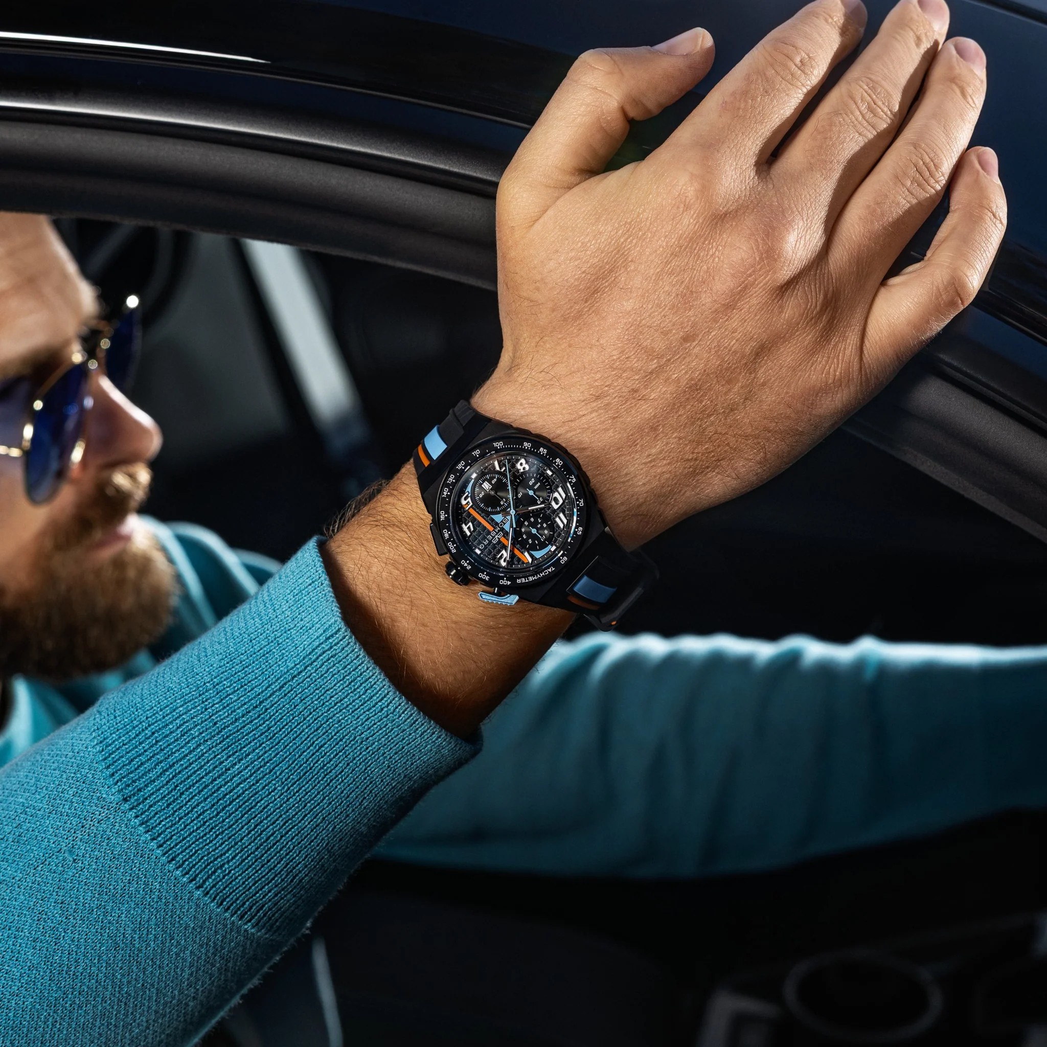 BOMBERG  Мужские швейцарские часы, кварцевый механизм, сталь с покрытием, 42мм