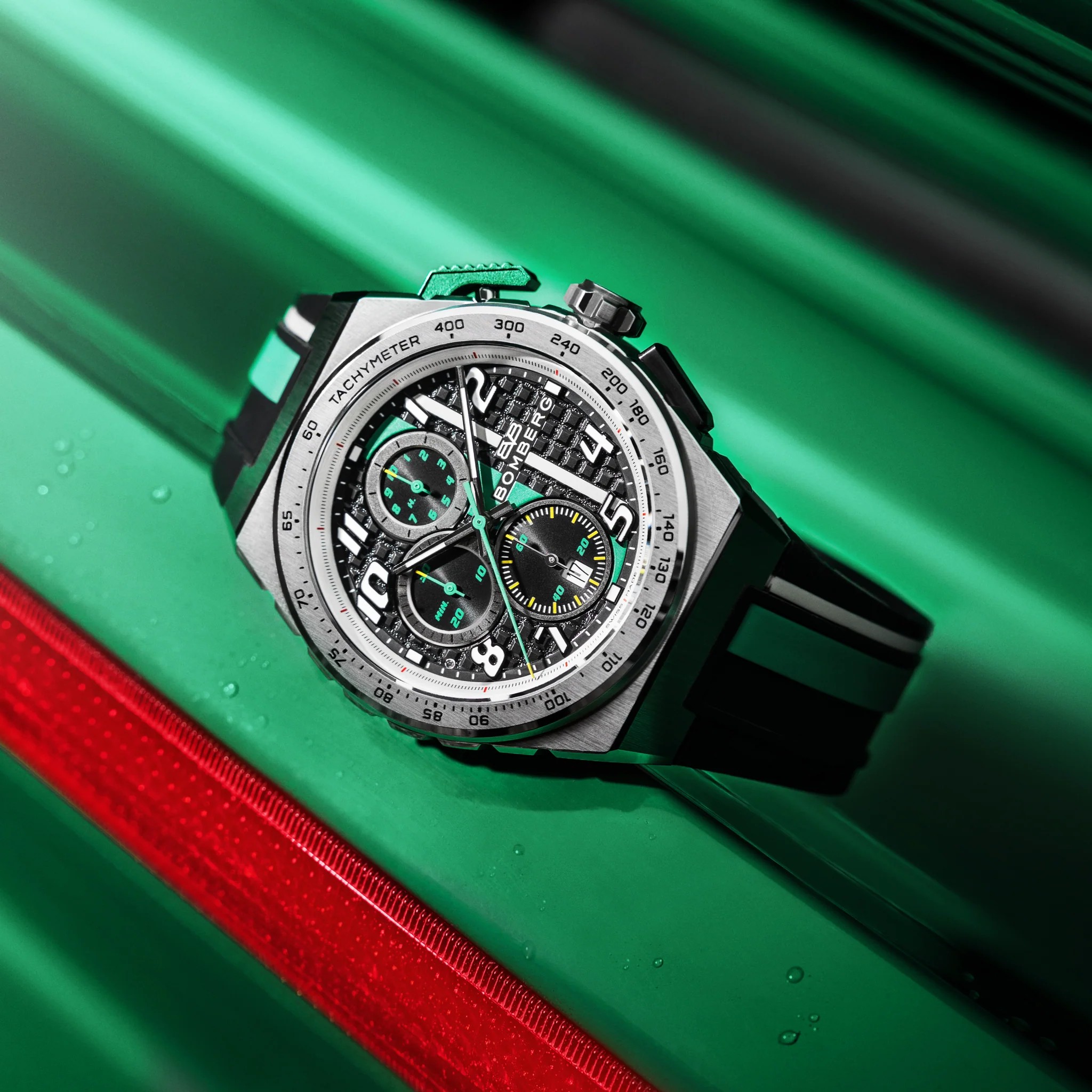 Часы Bomberg  NT42CHSS.01-2.12, Функции: Часы, минуты, секунды, дата, хронограф
