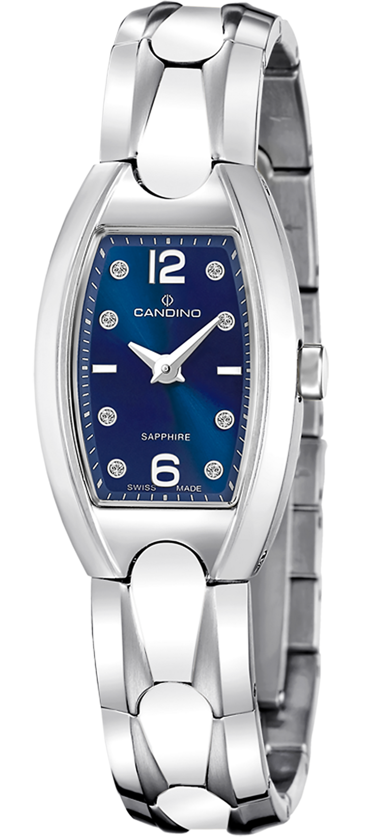 CANDINO  Женские швейцарские часы, кварцевый механизм, сталь, 33,2 х 21 мм