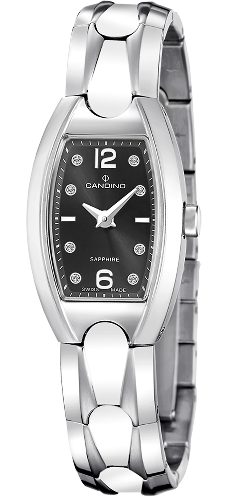 CANDINO  Женские швейцарские часы, кварцевый механизм, сталь, 33,2 х 21 мм