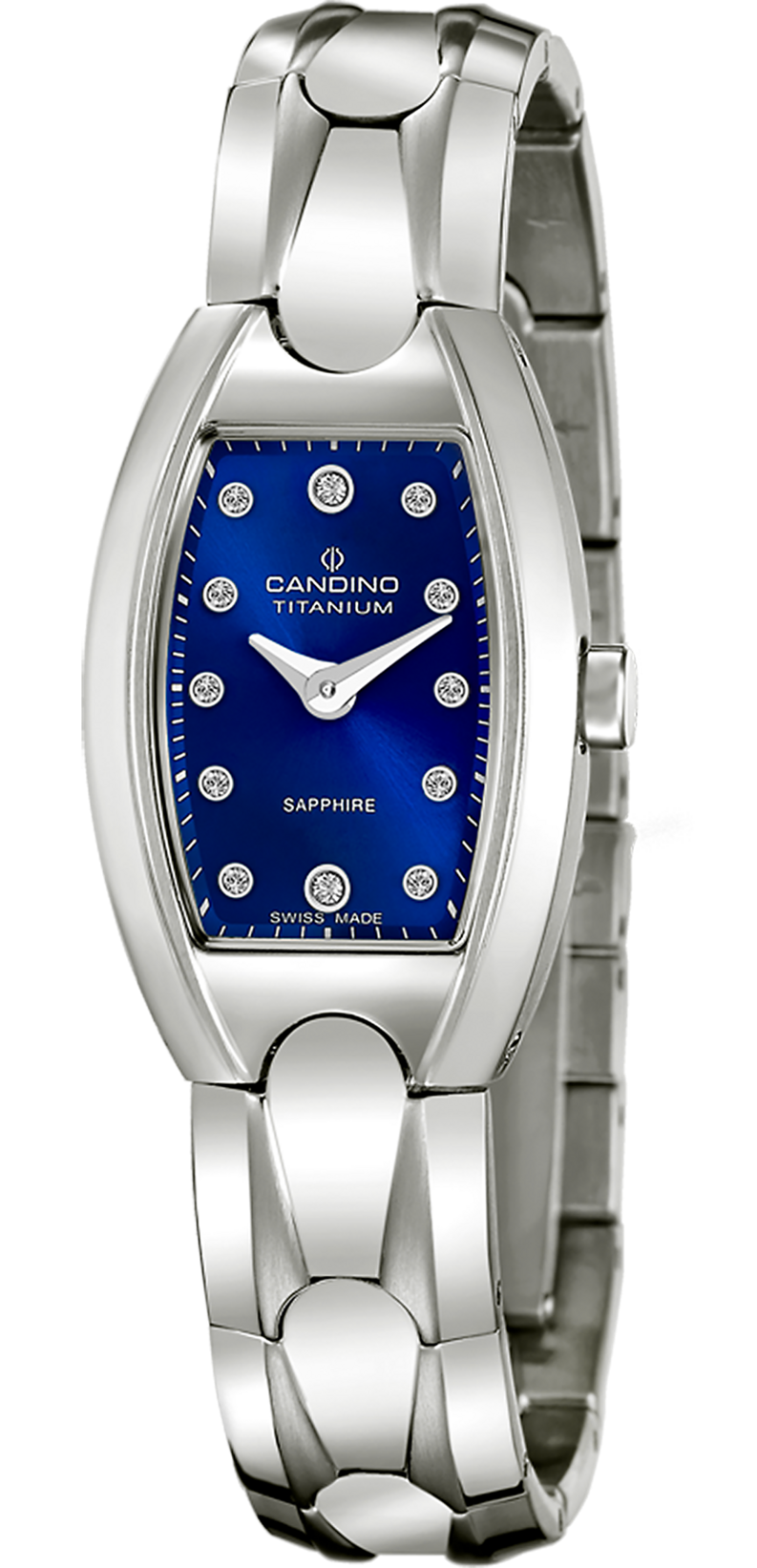 CANDINO  Женские швейцарские часы, кварцевый механизм, титан, 33,2 х 21 мм