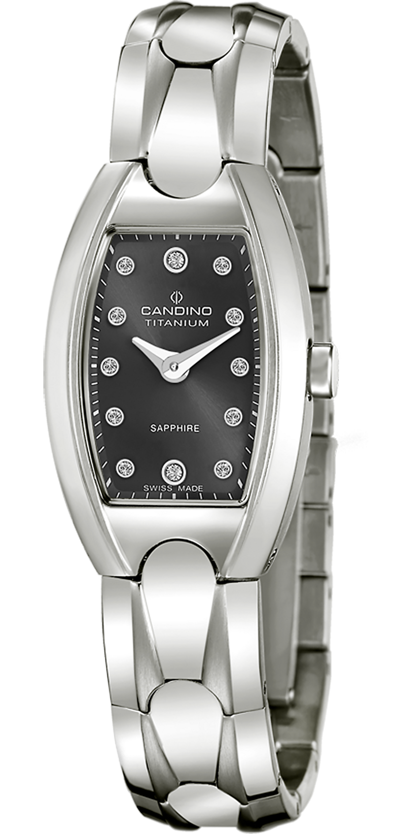 CANDINO  Женские швейцарские часы, кварцевый механизм, титан, 33,2 х 21 мм