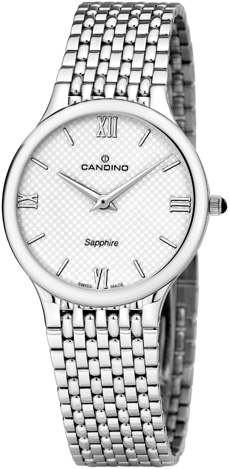 CANDINO  Мужские швейцарские часы, кварцевый механизм, сталь, 36 мм