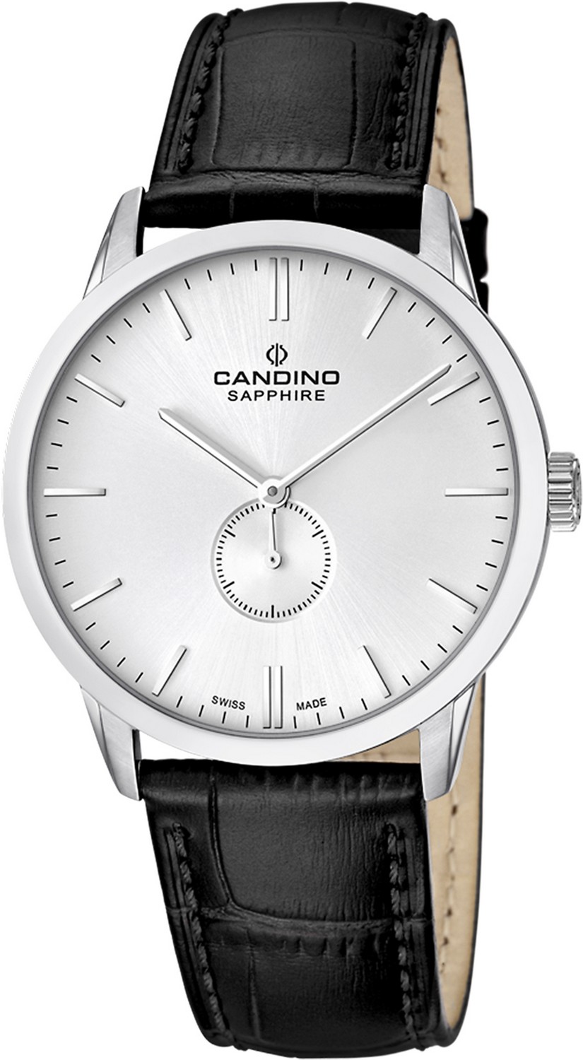 CANDINO  Мужские швейцарские часы, кварцевый механизм, сталь, 40,5 мм