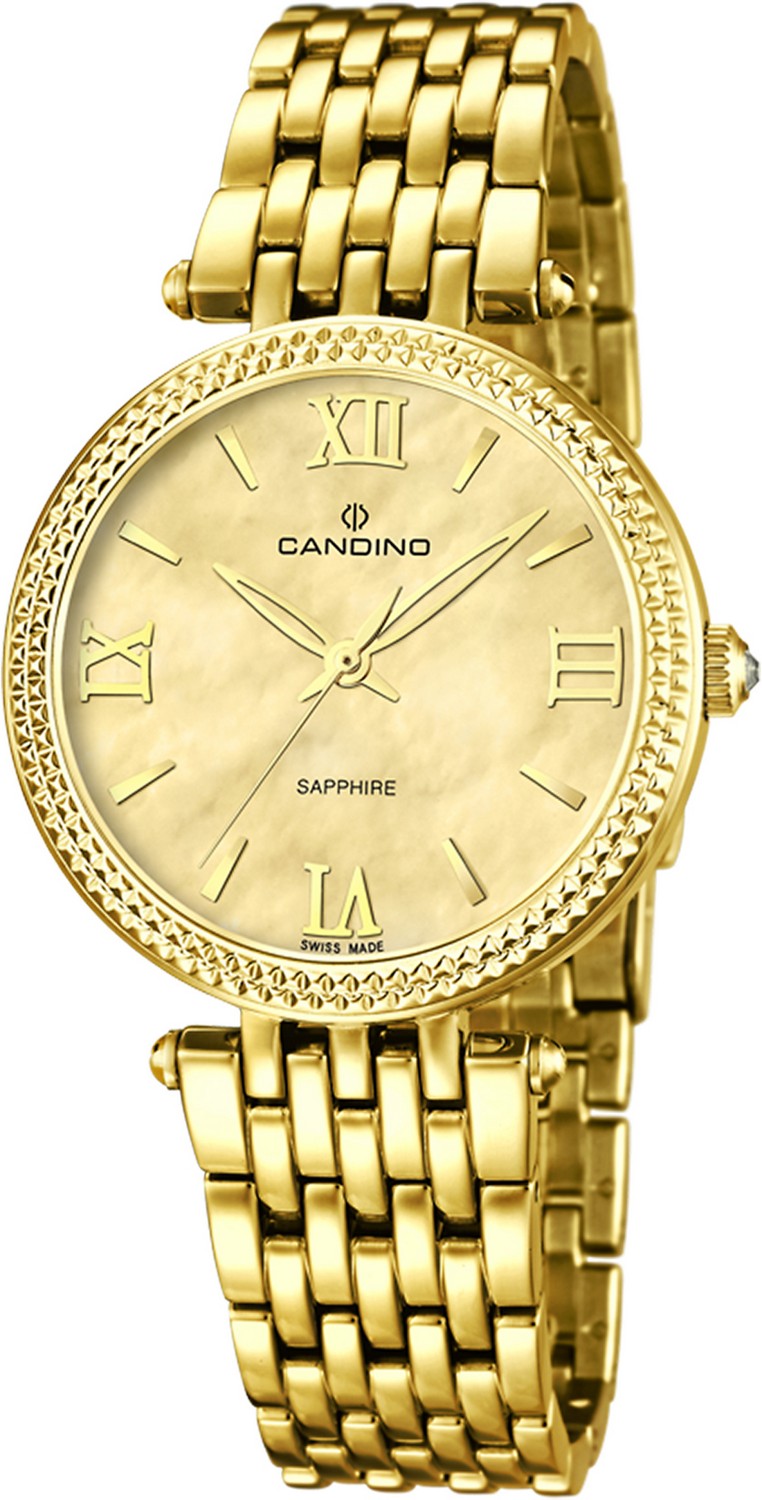 Часы CANDINO  C4569/2 Женские швейцарские часы, кварцевый механизм, сталь, 34 мм