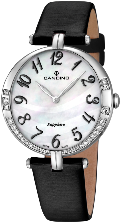 CANDINO  Женские швейцарские часы, кварцевый механизм, сталь, 34 мм