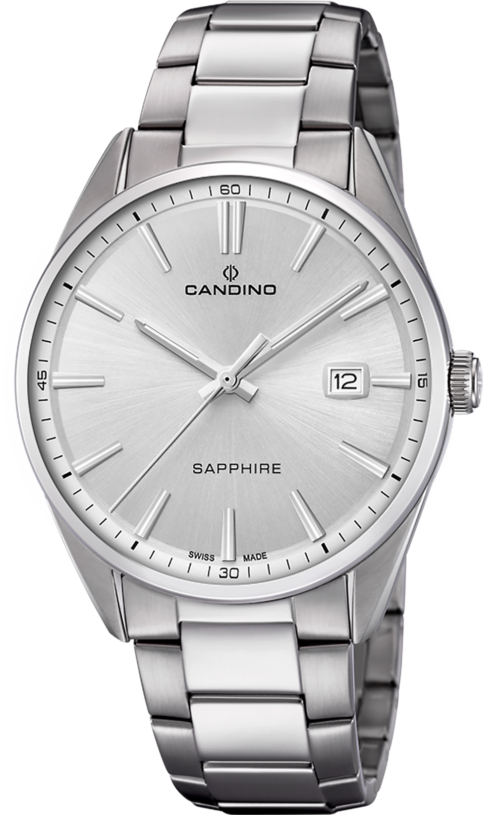 CANDINO Мужские швейцарские часы, кварцевый механизм, сталь, 41 мм