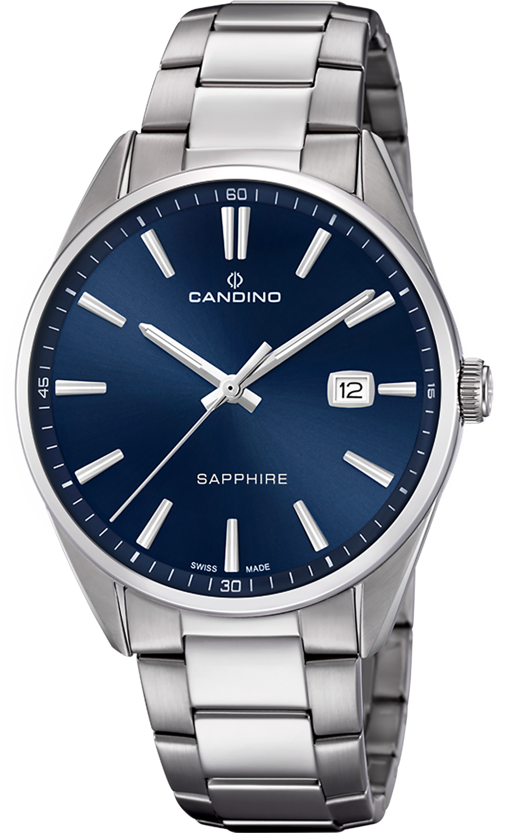 CANDINO Мужские швейцарские часы, кварцевый механизм, сталь, 41 мм