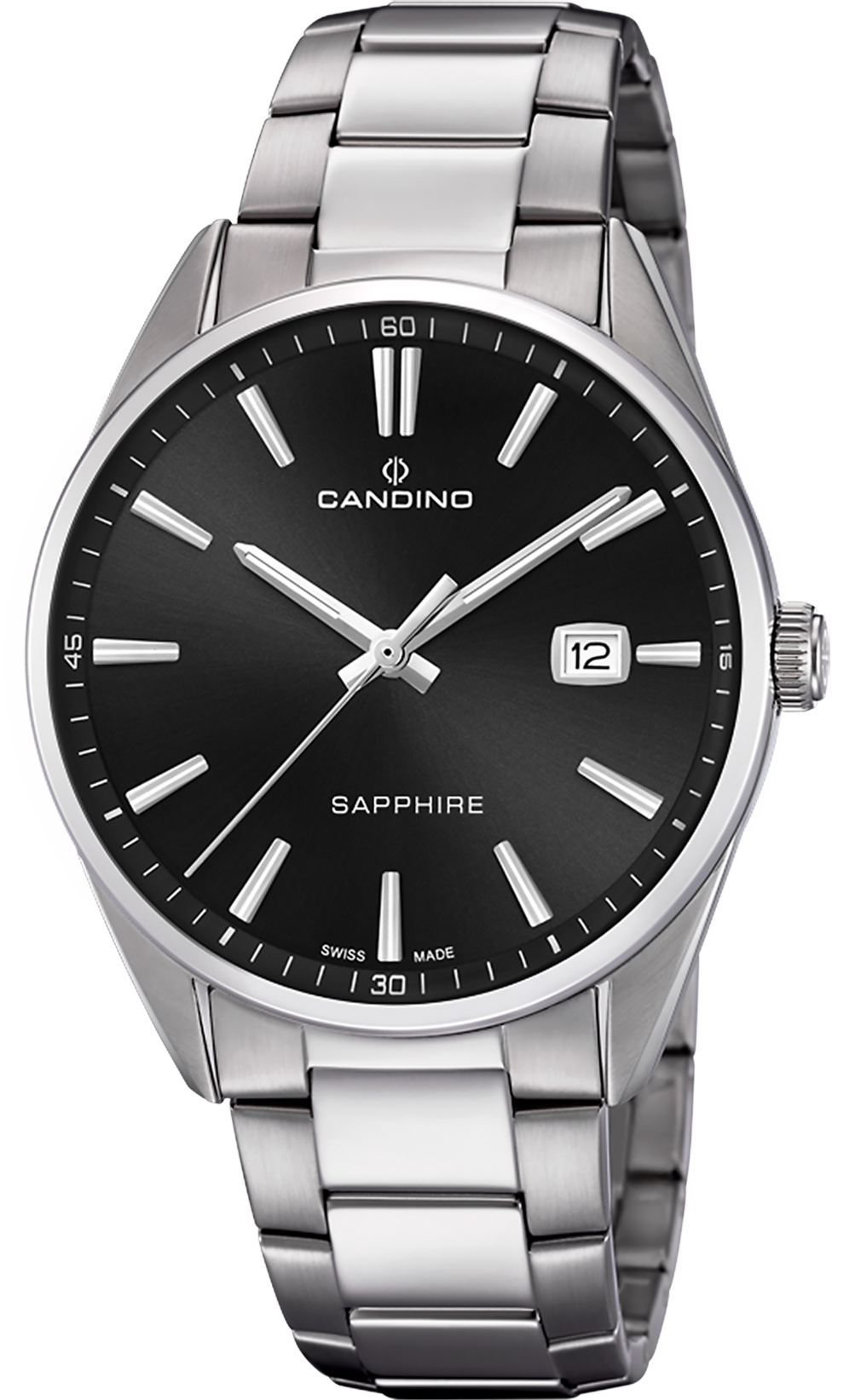 CANDINO Мужские швейцарские часы, кварцевый механизм, сталь, 41 мм