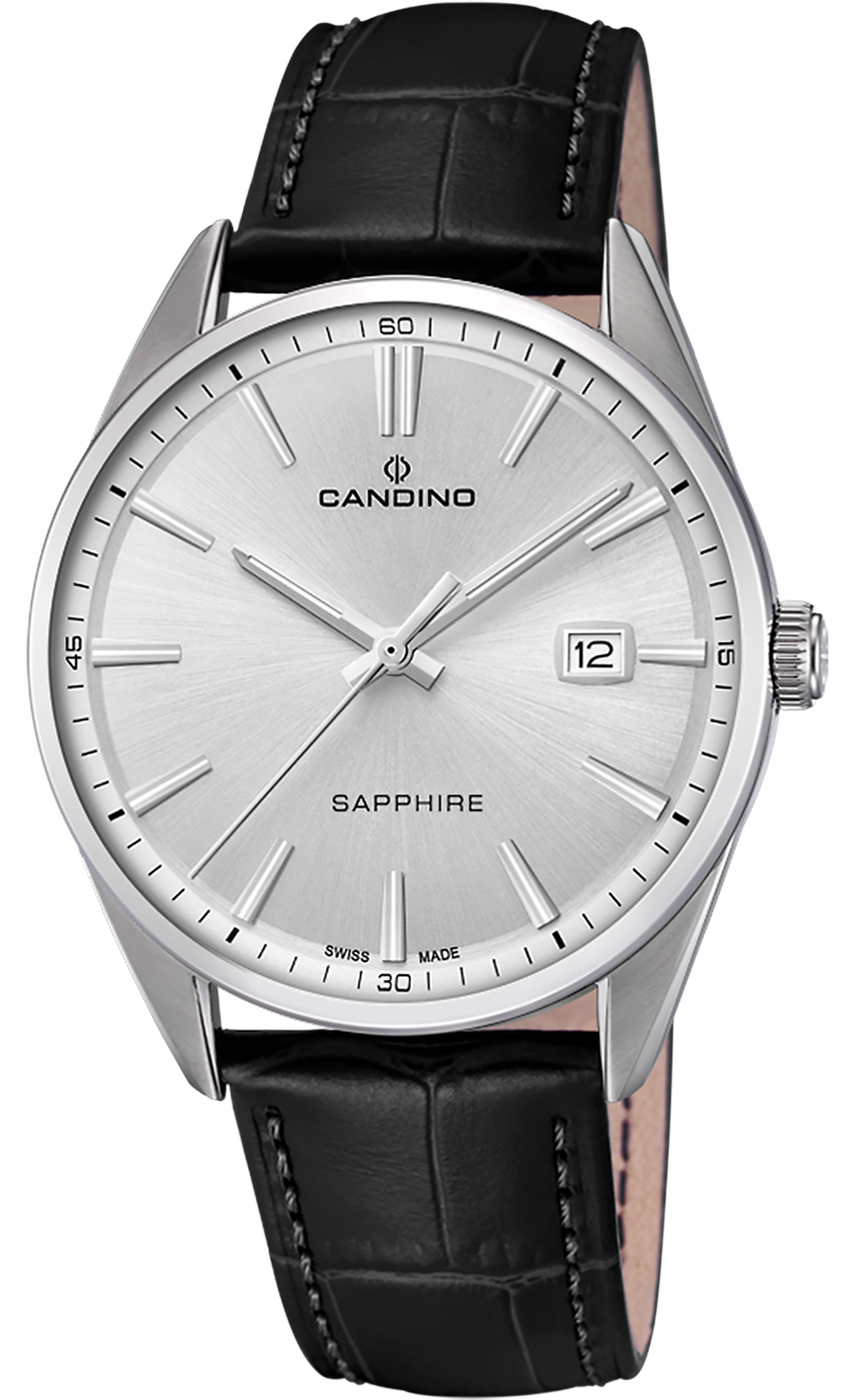 CANDINO Мужские швейцарские часы, кварцевый механизм, сталь, 41 мм