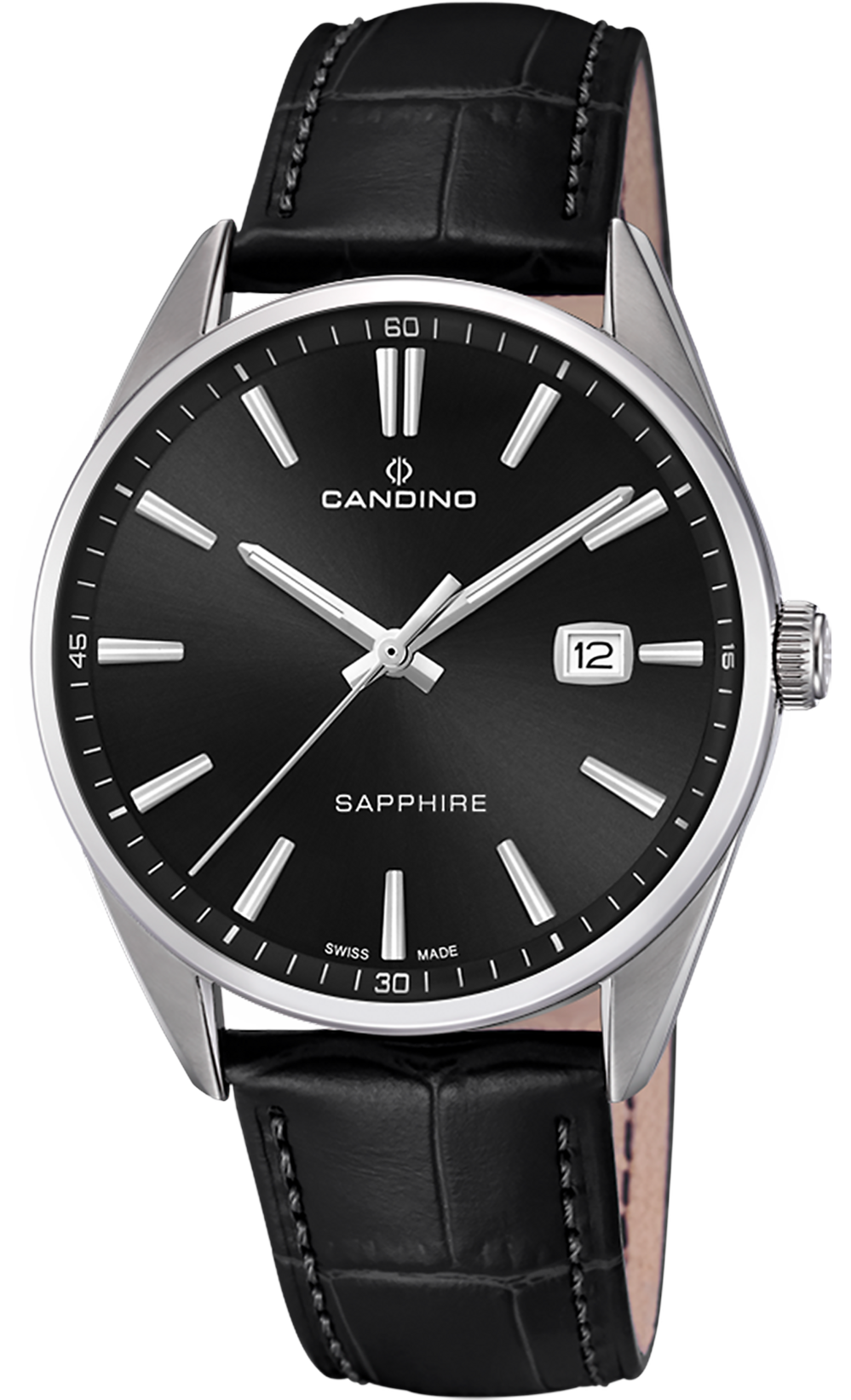 CANDINO  Мужские швейцарские часы, кварцевый механизм, сталь, 41 мм