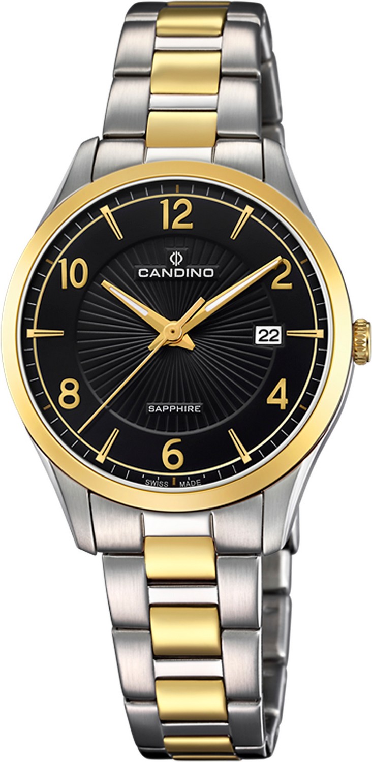 CANDINO  Женские швейцарские часы, кварцевый механизм, сталь, 30,5 мм