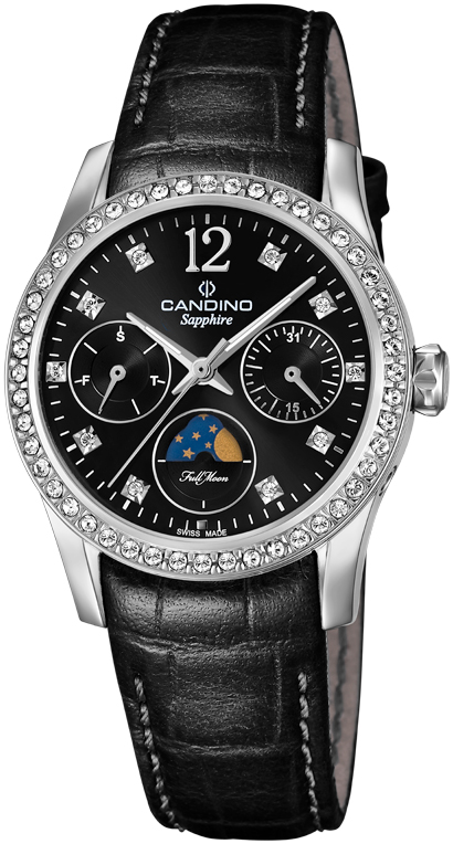 Часы CANDINO  C4684/3 Женские швейцарские часы, кварцевый механизм, сталь, 33 мм