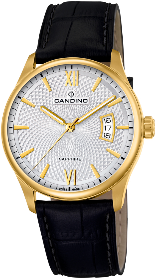 Часы CANDINO  C4693/1 Мужские швейцарские часы, кварцевый механизм, сталь, 42,5 мм