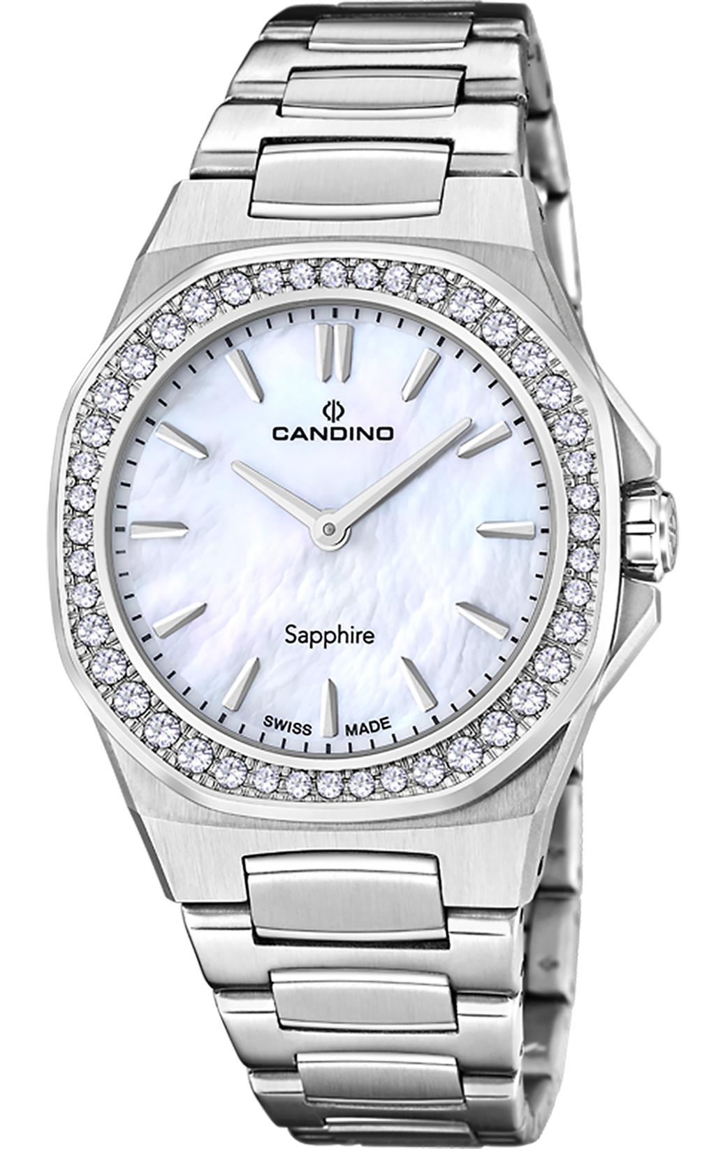 CANDINO  Женские швейцарские часы, кварцевый механизм, сталь, 34 мм