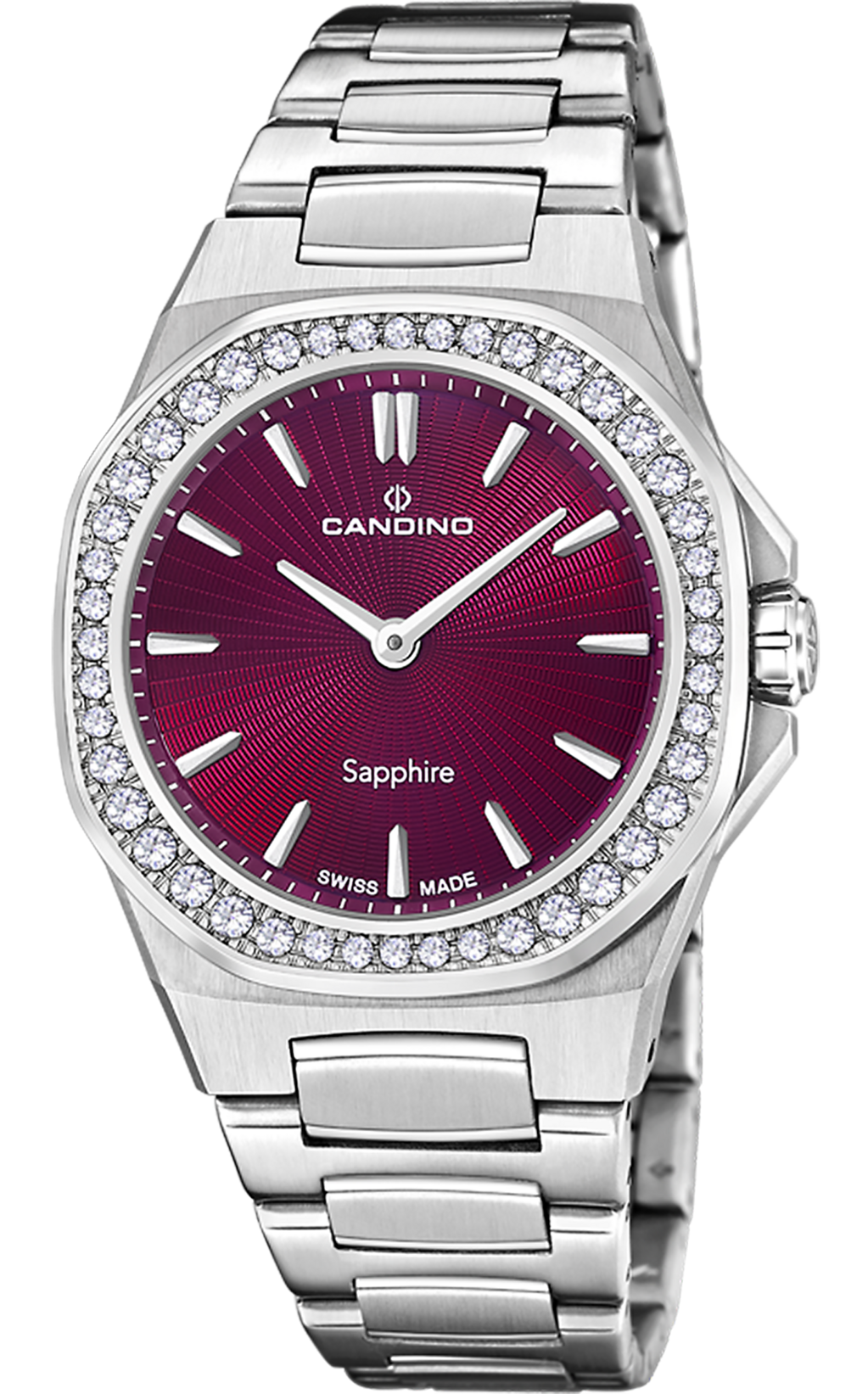CANDINO  Женские швейцарские часы, кварцевый механизм, сталь, 34 мм