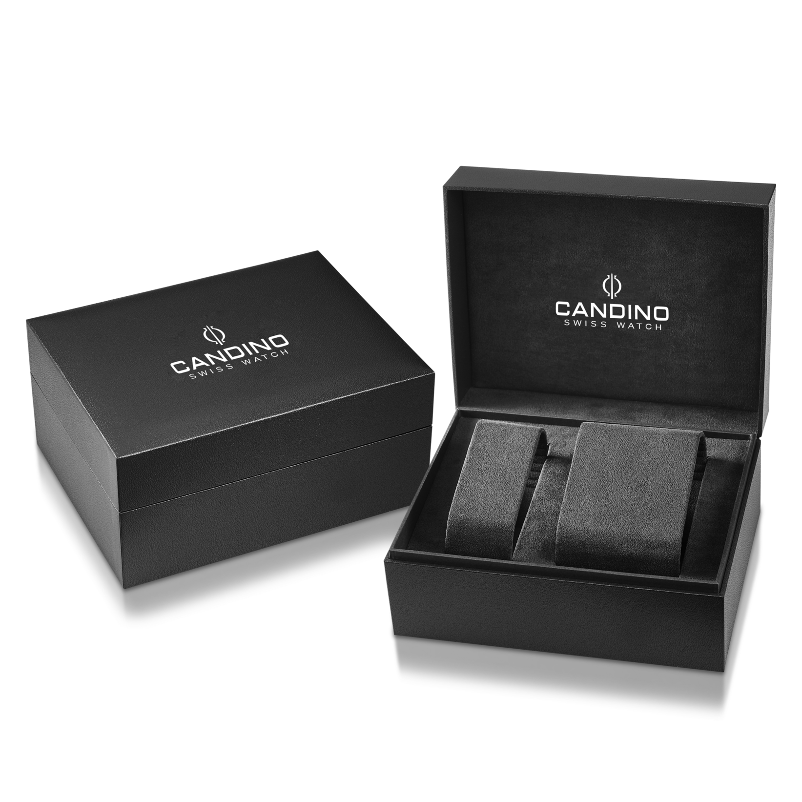 CANDINO  Мужские швейцарские часы, кварцевый механизм, сталь, 45 мм