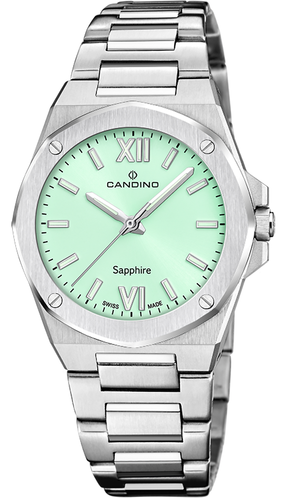 CANDINO  Женские швейцарские часы, кварцевый механизм, сталь, 33,5 мм