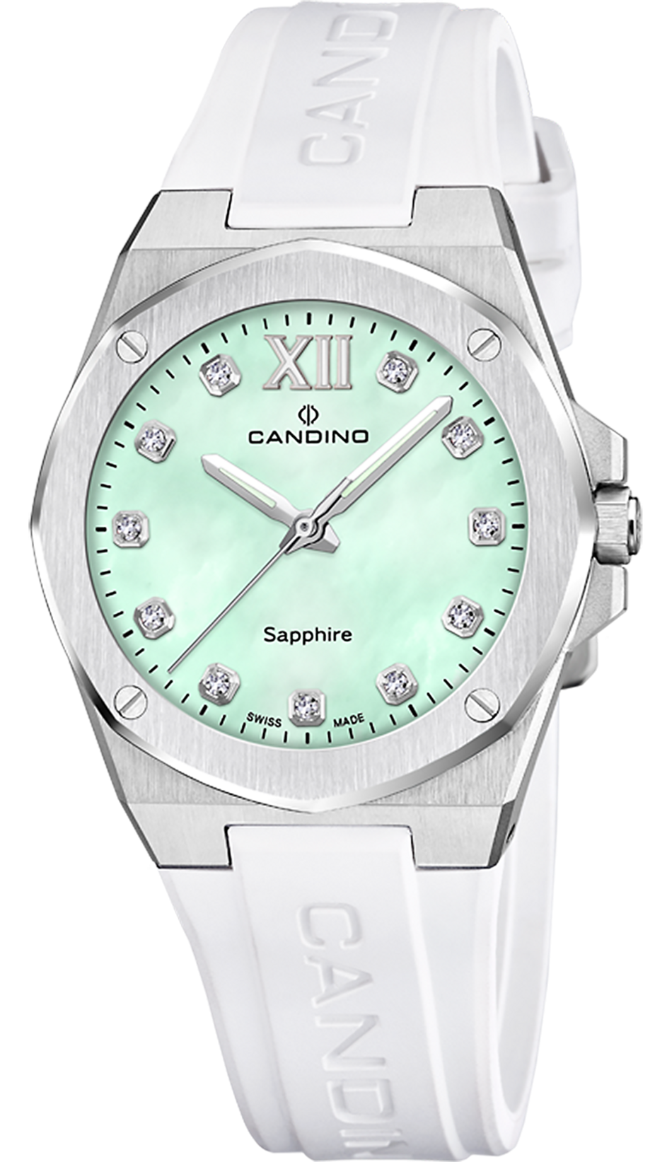 CANDINO  Женские швейцарские часы, кварцевый механизм, сталь, 33,5 мм
