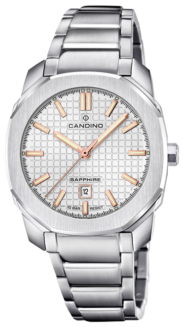 CANDINO  Женские швейцарские часы, кварцевый механизм, сталь, 35 мм