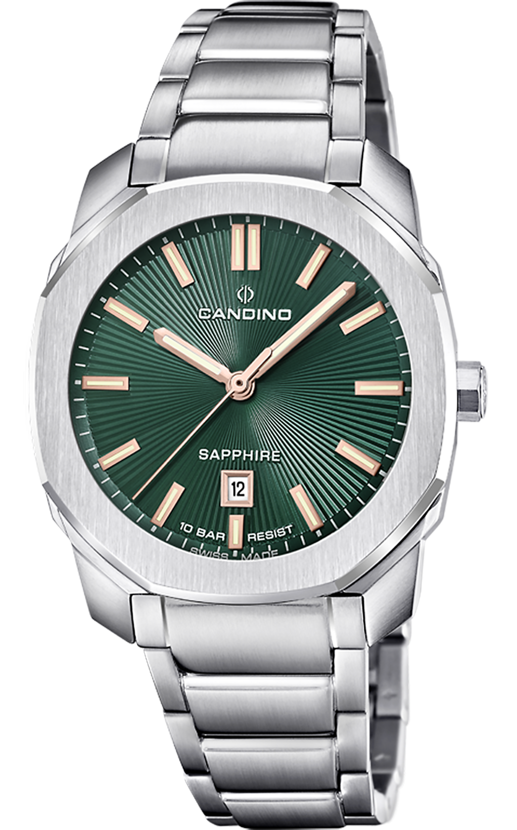 CANDINO  Женские швейцарские часы, кварцевый механизм, сталь, 35 мм