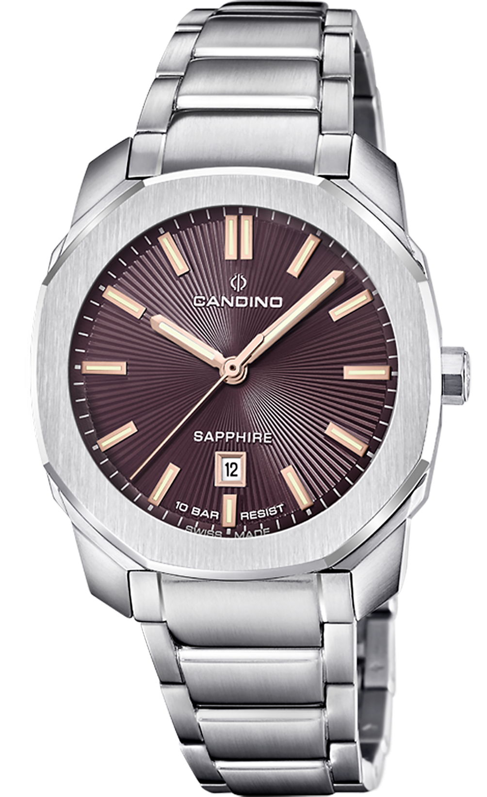 CANDINO  Женские швейцарские часы, кварцевый механизм, сталь, 35 мм