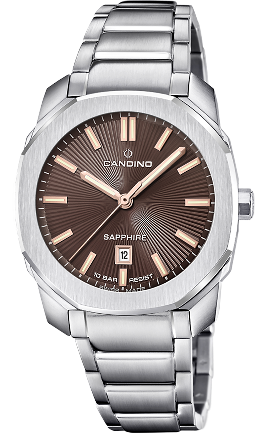 CANDINO  Женские швейцарские часы, кварцевый механизм, сталь, 35 мм