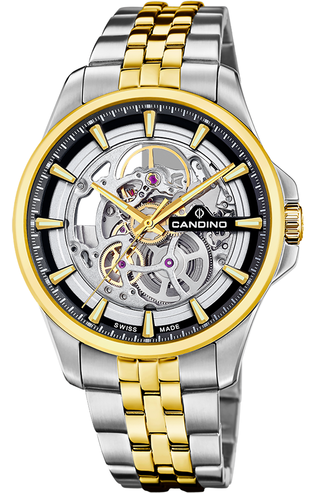 CANDINO  Мужские швейцарские часы, автоматический механизм, сталь, 42 мм