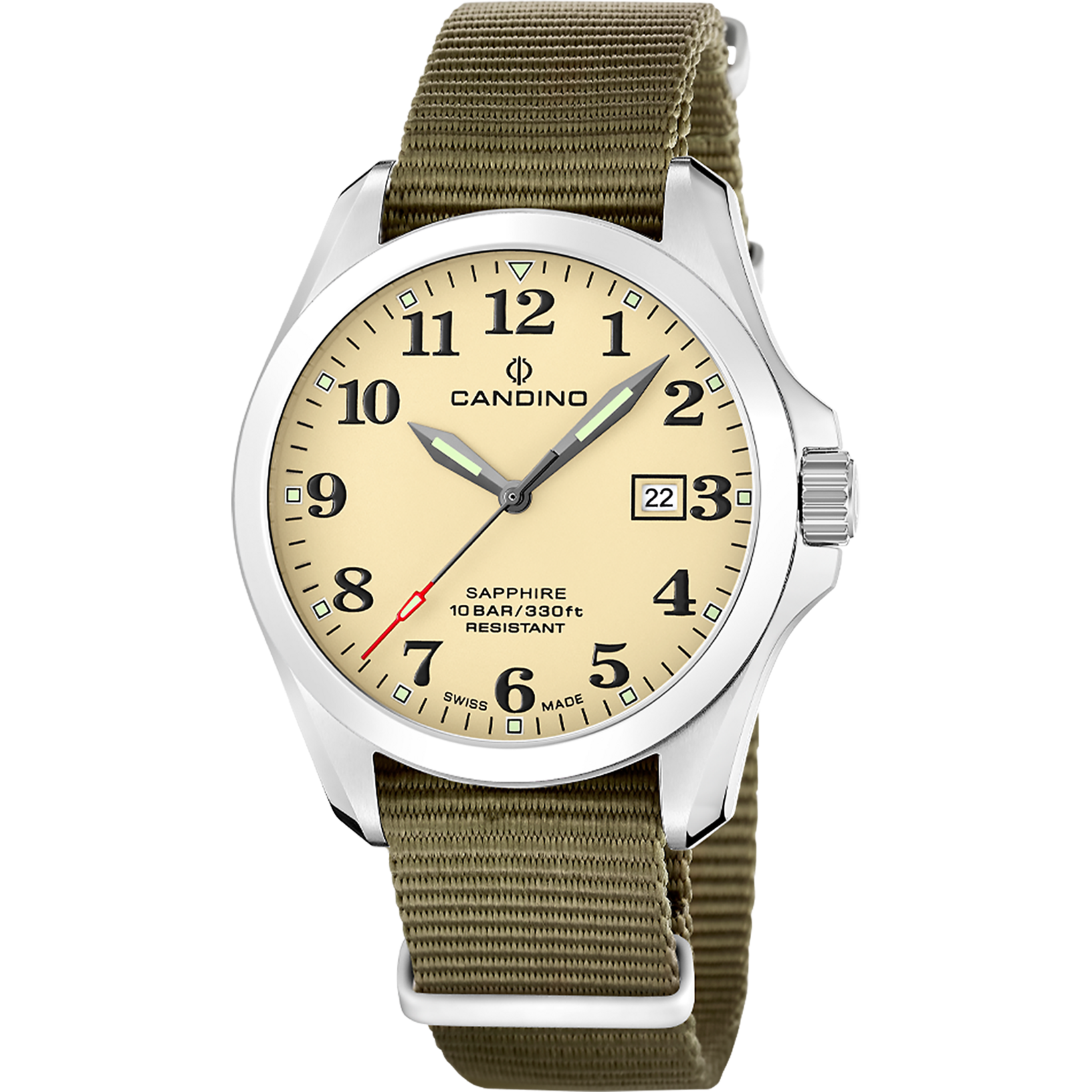 Часы CANDINO  C4785/1, Функции: Часы, минуты, секунды, дата