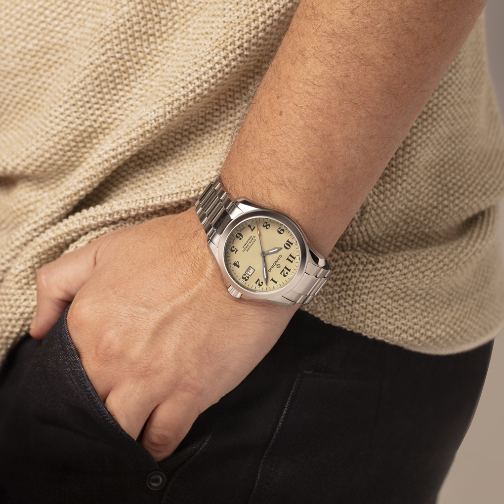 Часы CANDINO  C4785/1, Браслет/Ремень: Стальной браслет, дополнительные кожаный и текстильный ремешки