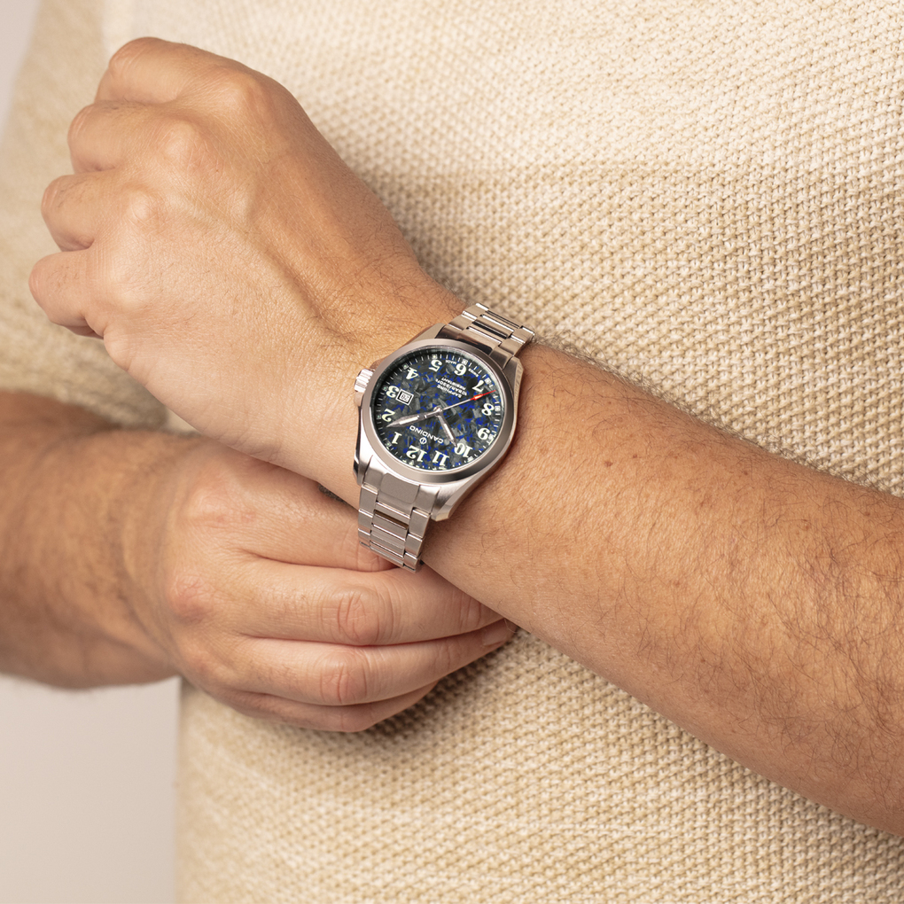 CANDINO  Мужские швейцарские часы, кварцевый механизм, сталь, 41,5 мм