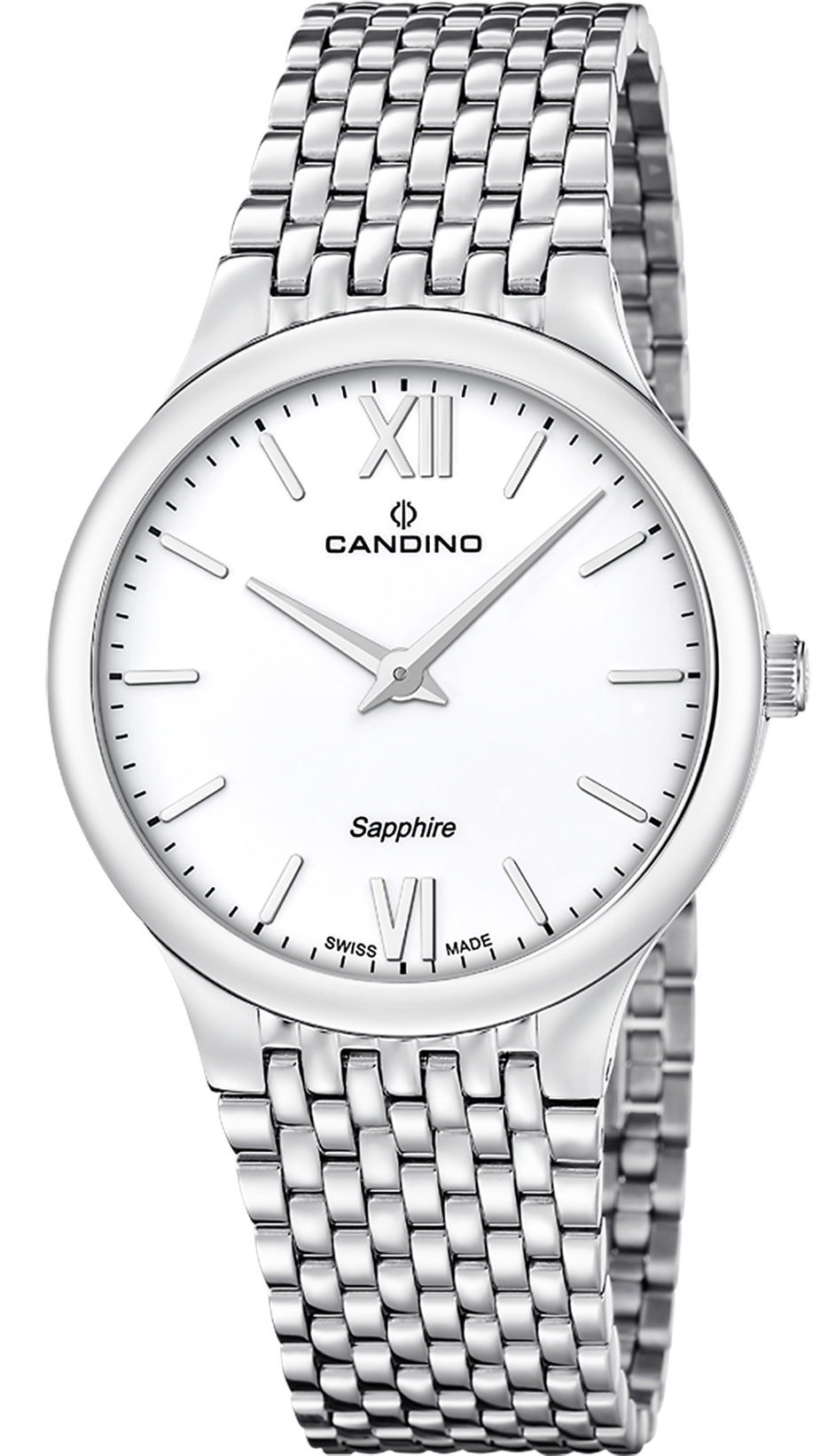 CANDINO  Мужские швейцарские часы, кварцевый механизм, сталь, 39 мм