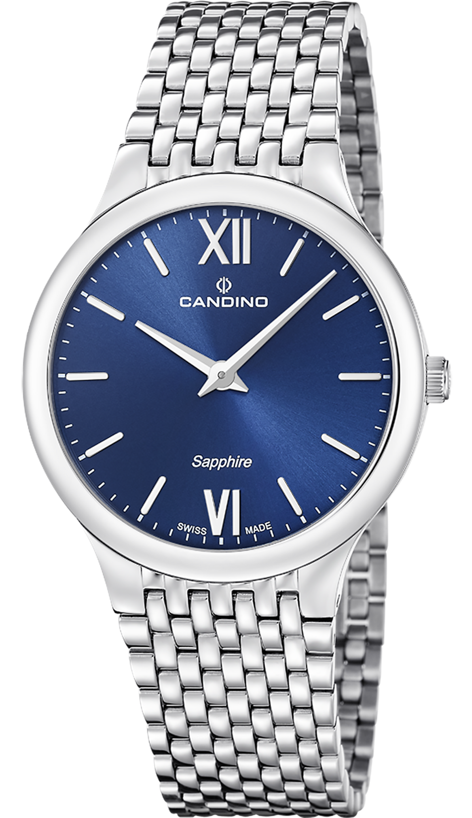 CANDINO  Мужские швейцарские часы, кварцевый механизм, сталь, 39 мм