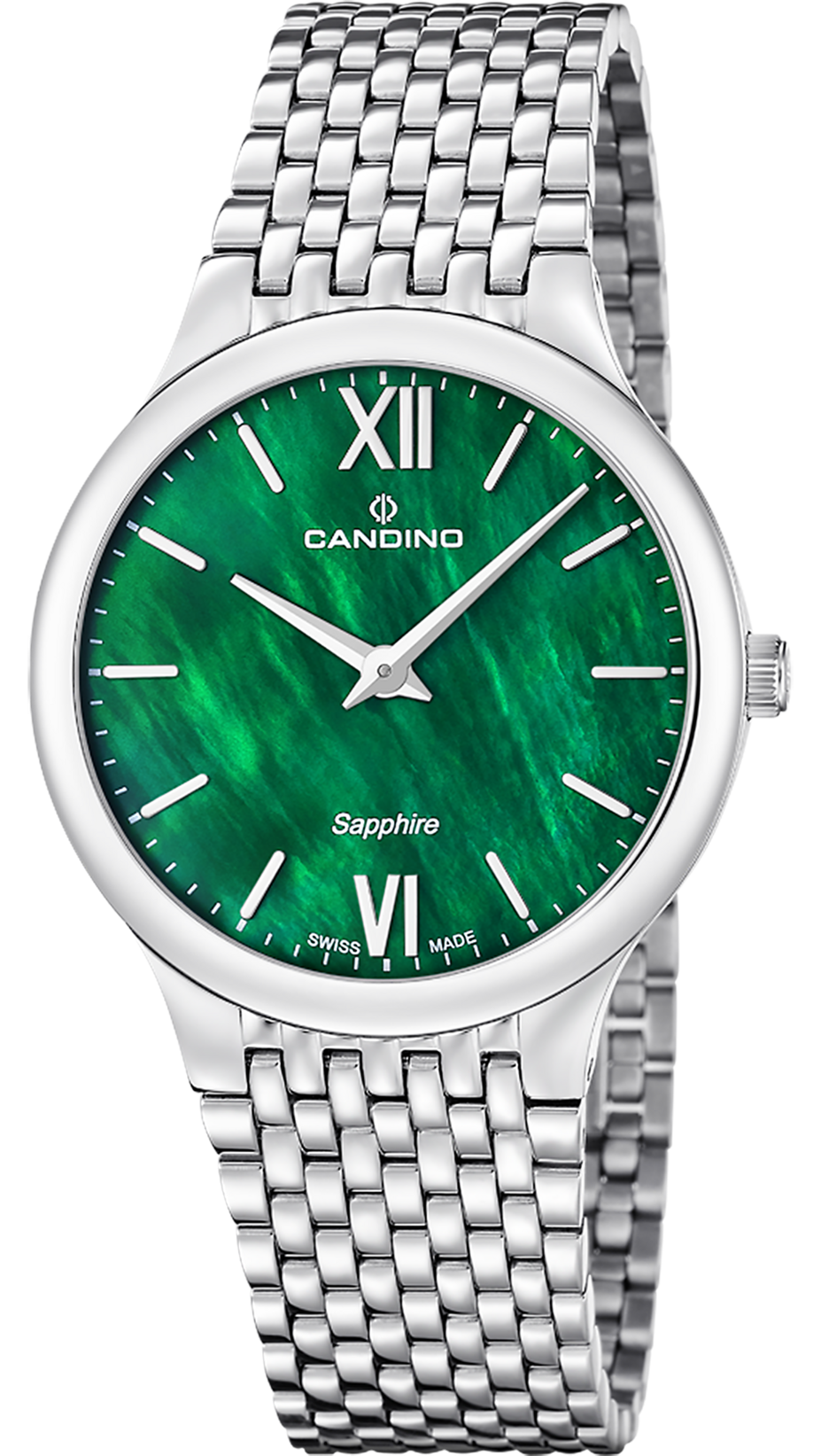 CANDINO  Мужские швейцарские часы, кварцевый механизм, сталь, 39 мм