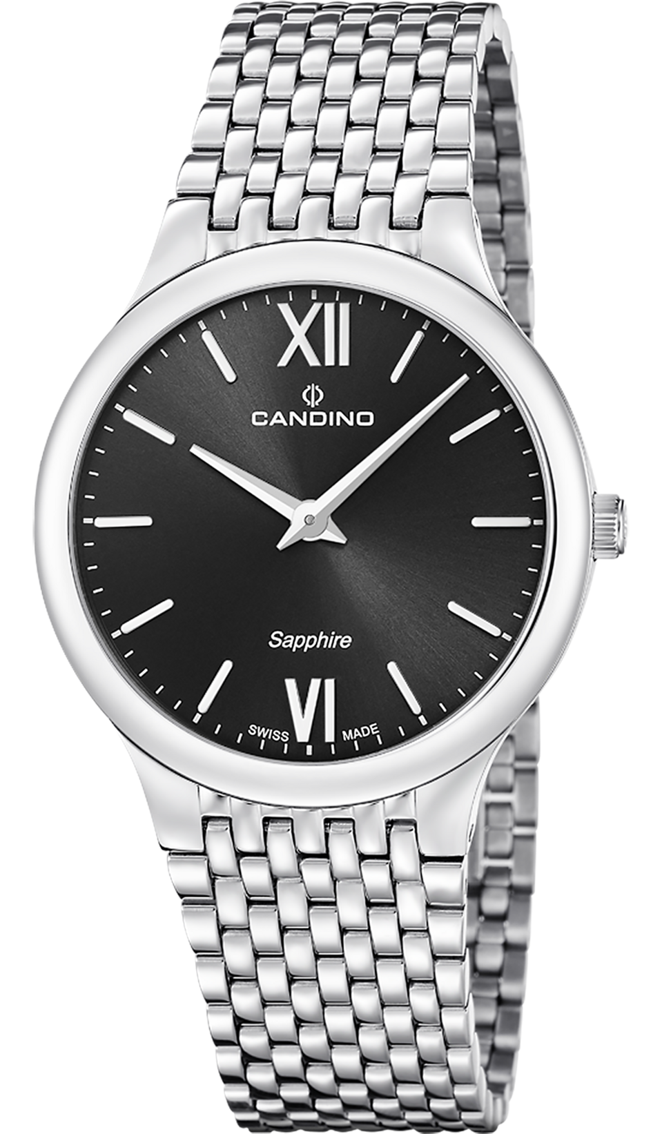 CANDINO  Мужские швейцарские часы, кварцевый механизм, сталь, 39 мм