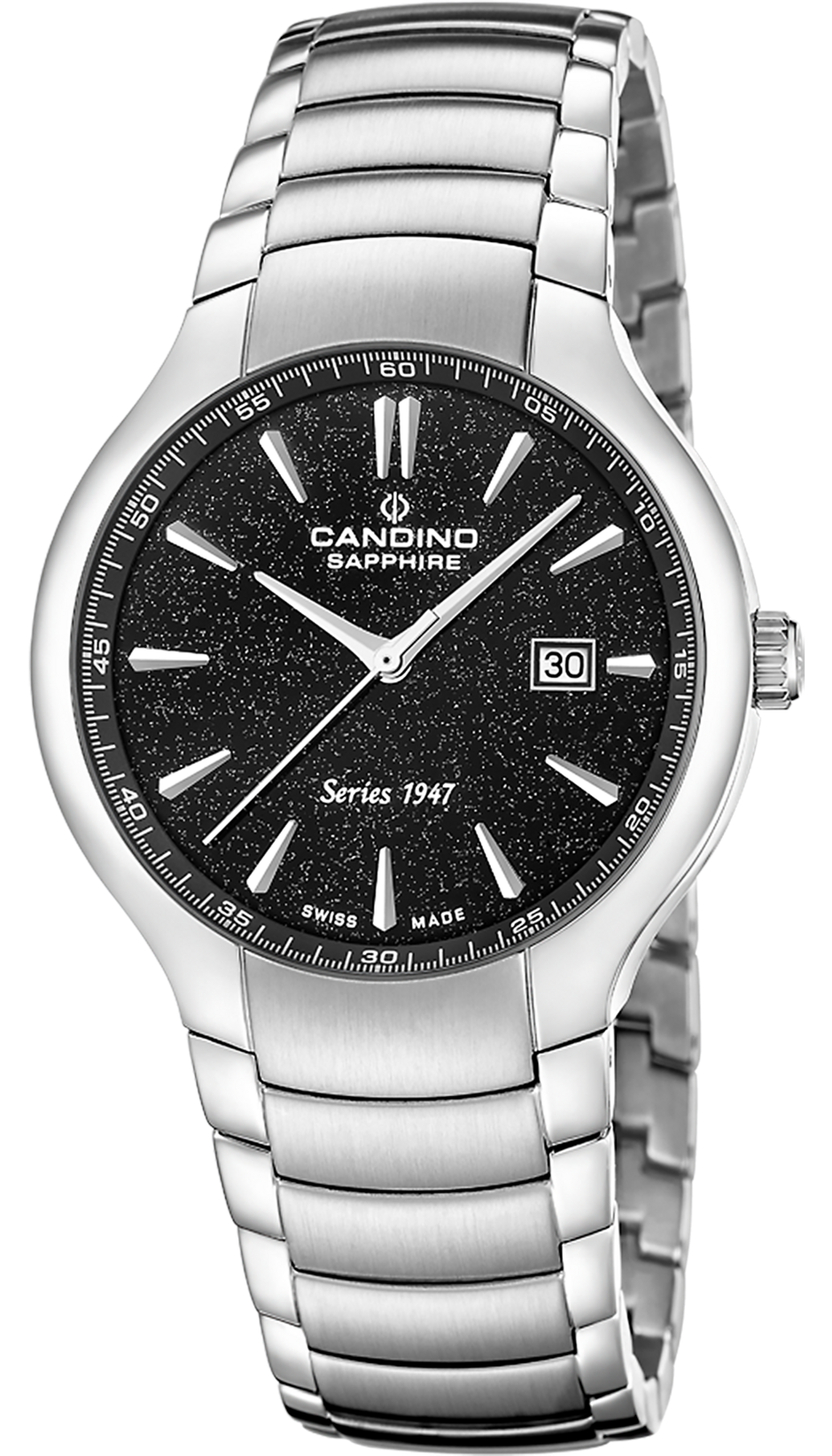 CANDINO  Мужские швейцарские часы, кварцевый механизм, сталь, 40 мм