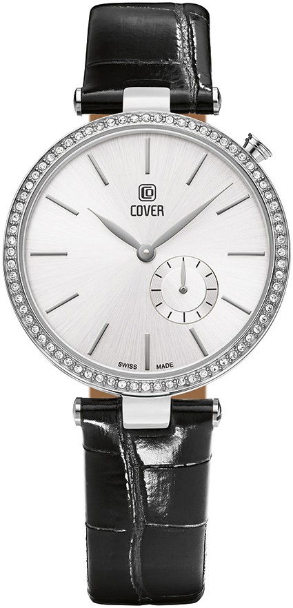 COVER  Женские швейцарские часы, кварцевый механизм, сталь, 35 мм