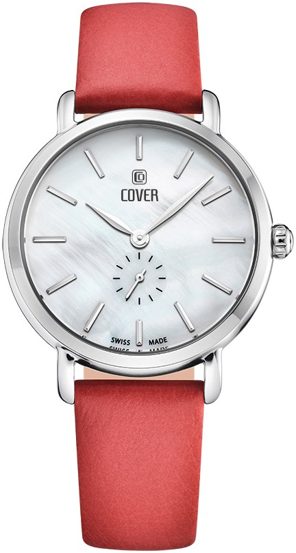 COVER  Женские швейцарские часы, кварцевый механизм, сталь, 34 мм