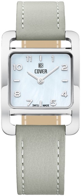 COVER  Женские швейцарские часы, кварцевый механизм, сталь, 22*19 мм