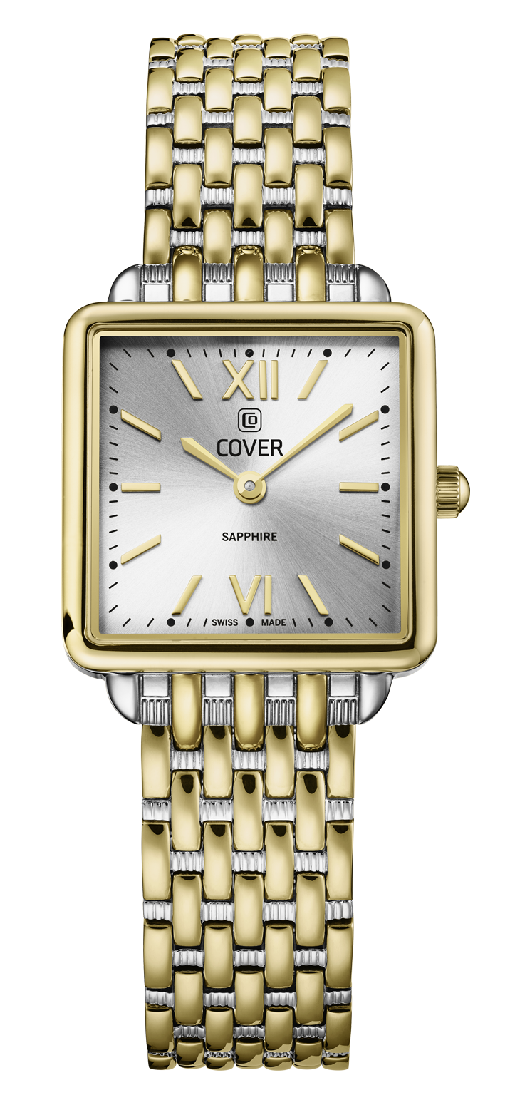 COVER   швейцарские часы, кварцевый механизм, сталь с покрытием, 24 x 24 мм