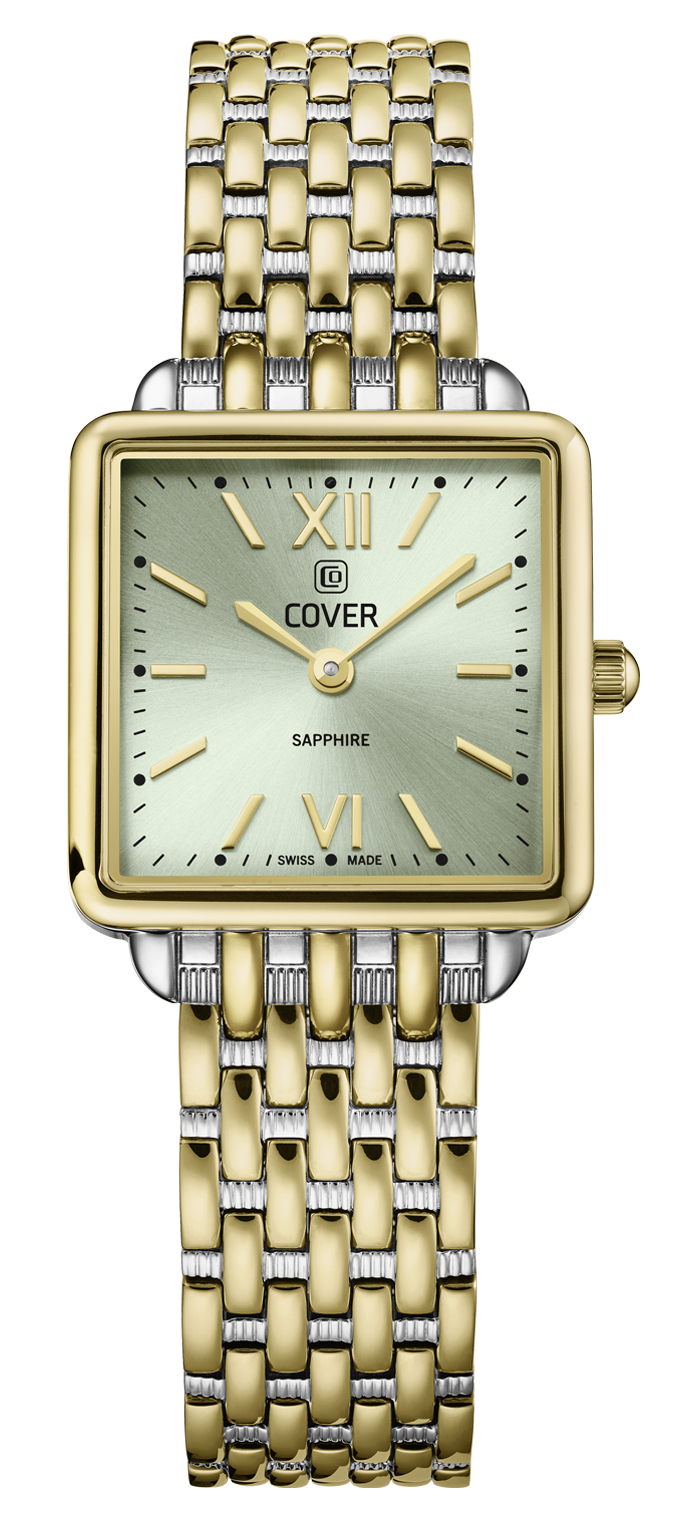 COVER   швейцарские часы, кварцевый механизм, сталь с покрытием, 24 x 24 мм