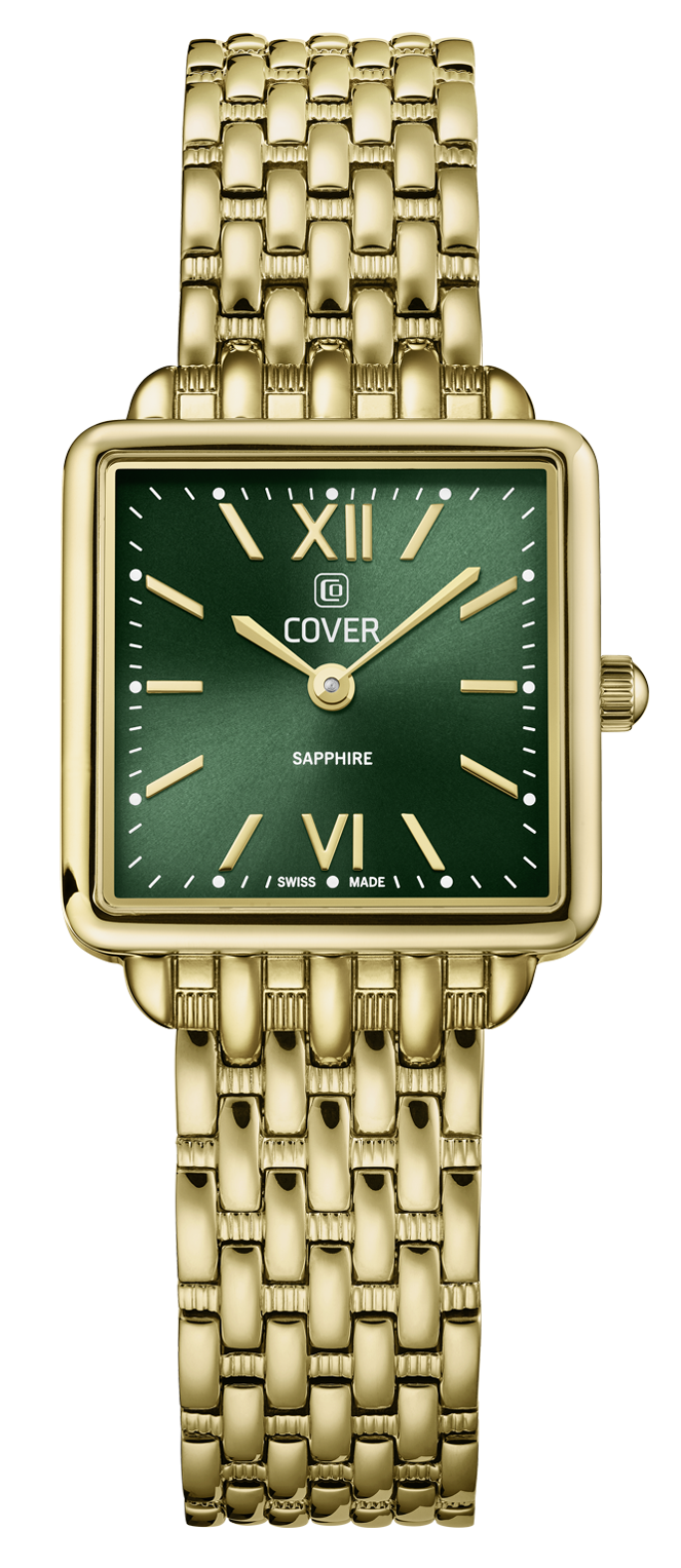 COVER   швейцарские часы, кварцевый механизм, сталь с покрытием, 24 x 24 мм