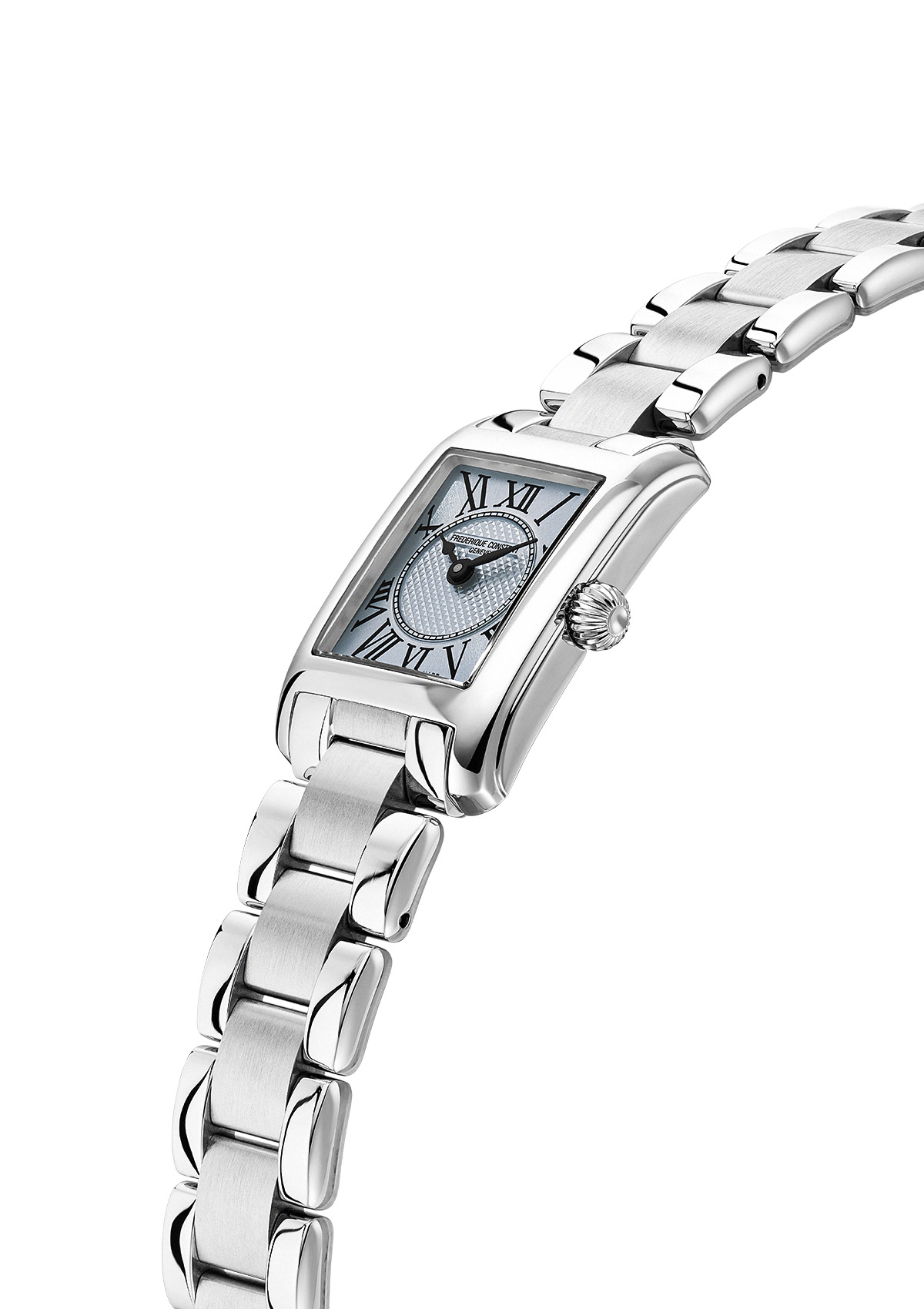 FREDERIQUE CONSTANT  Женские швейцарские часы, кварцевый механизм, сталь, 23х21 мм