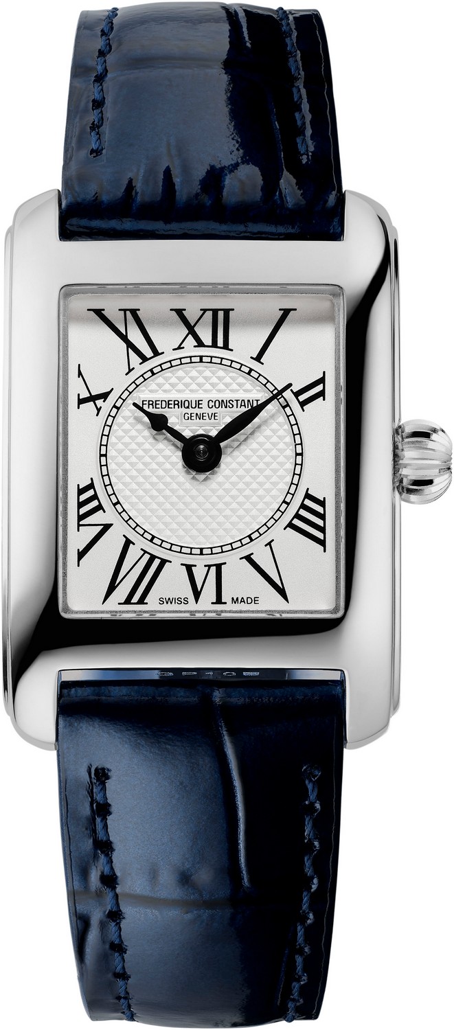 FREDERIQUE CONSTANT  Элегантные женские квадратные швейцарские часы, стальные, с классическим циферблатом - идеальный подарок.