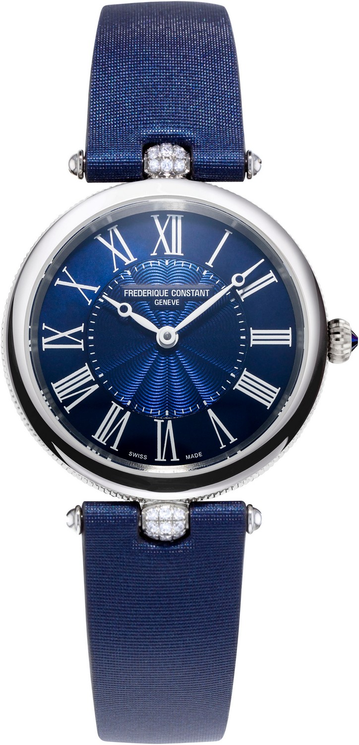 FREDERIQUE CONSTANT  Элегантные женские швейцарские часы, стальные, циферблат из натурального перламутра - идеальный подарок и украшение.