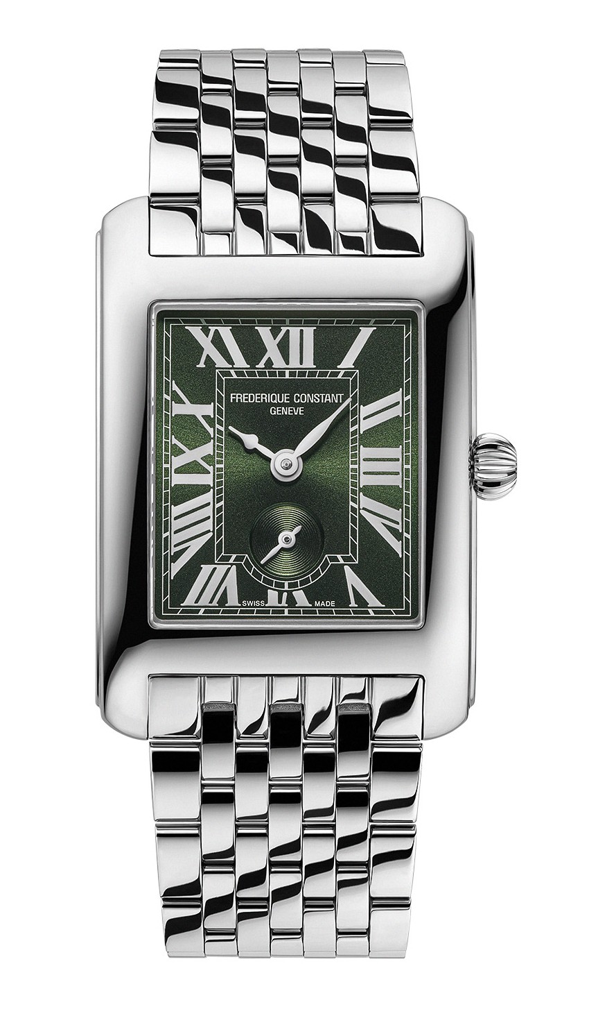 FREDERIQUE CONSTANT   Женские швейцарские часы, кварцевый механизм, сталь, 25,2x27,6 мм