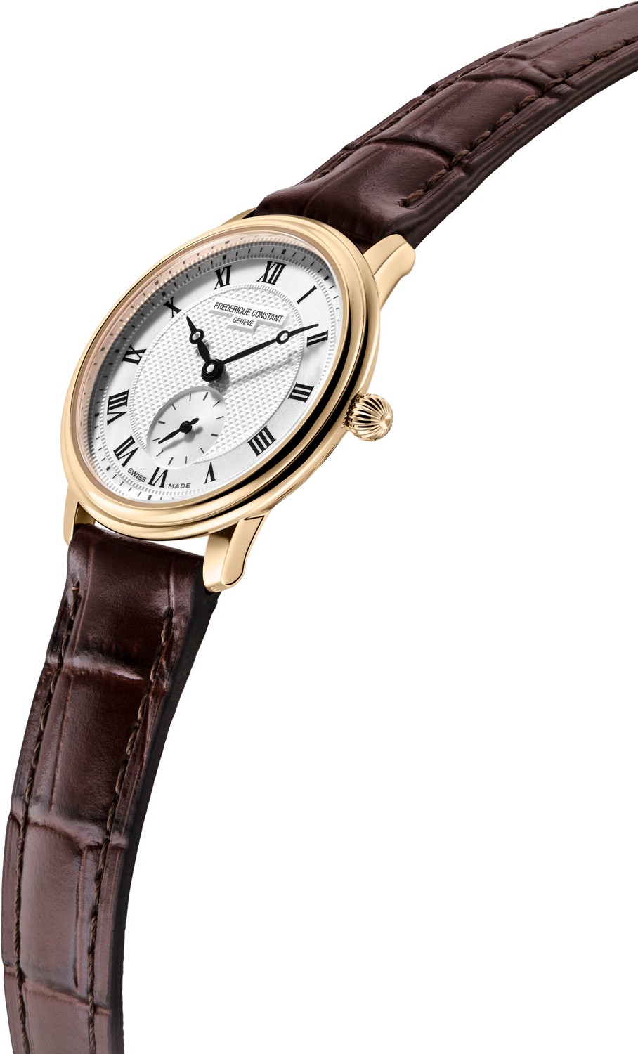 FREDERIQUE CONSTANT SLIMLINE Женские швейцарские часы, кварцевый механизм, сталь с покрытием, 28,6 мм